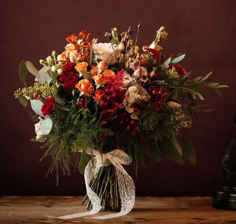 Autumn wedding flowers